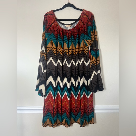 Dresses & Skirts - Boho style bell sleeve dress plus size 3X